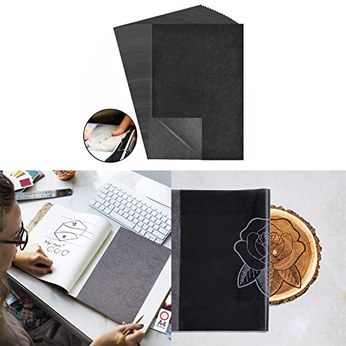 Paper Paper Sprayed Carbon Carbon Coated A4 Carbon Paper Transfer Office & Stationery Plastic Office Chair Mat For Carpet (Black, One Size) #TOP3