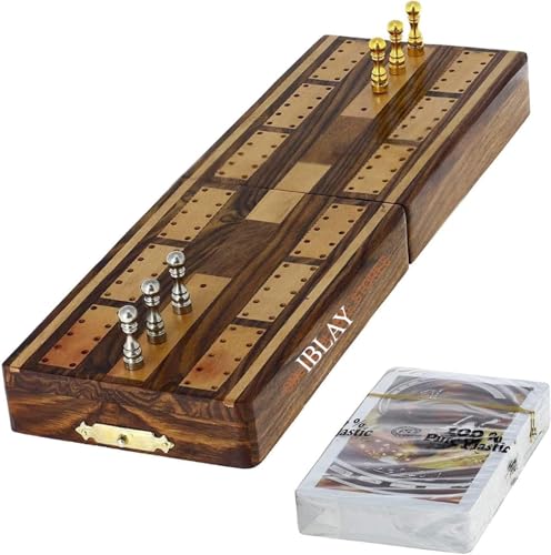 Juego de mesa Cribbage con tablero y accesorios miniatura 1