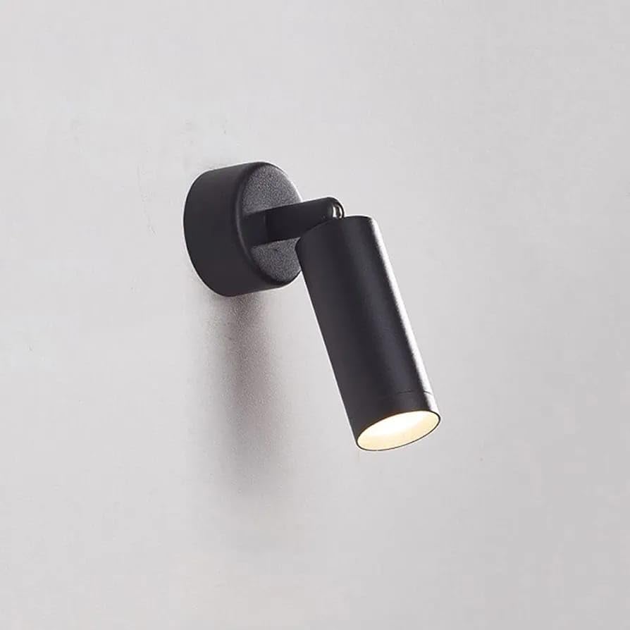 Image of Glowave 10W Modern LED Wall Ceiling Spot Light with Adjustable Head - Warm White (Black)