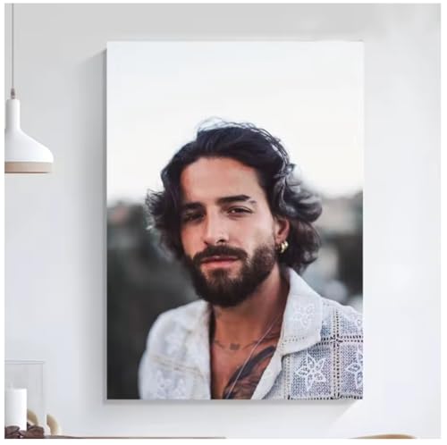 Poster de Maluma en toile 50x70 cm portrait de chanteur sans cadre pour salon
