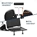 IDEALHOUSE Heavy Duty Barber Chair for Barbershop, 330LBS Capacity Hydraulic Salon Chair with Reclining Back & Footrest, Styling Chair for Beauty Salon Spa- Silver & Black
