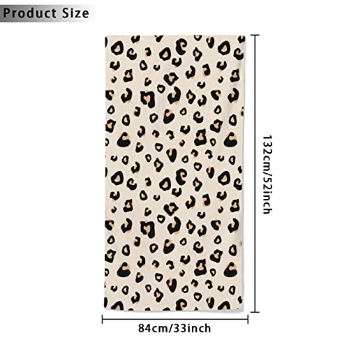 Sunuan Leopard Beach Towel Oversized Microfiber Quick Dry Bath Towels Gift Thick Sand Free Beach Towels For Kids Adult Travel Pool Swimming Camping  thumb #1
