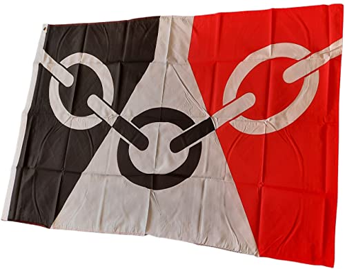 NWFlags Black Country Flag 3ft x 2ft 75d Premium Polyester Suitable For Flagpoles