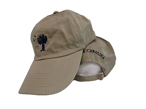 State of South Carolina SC Tan Khaki Embroidered Cap Hat