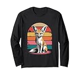 Photo Gallery retrò vintage fennec fox maglia a manica Photo Gallery retrò vintage fennec fox maglia a manica