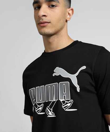 Image of Puma Men's Cotton Regular Fit T-Shirt