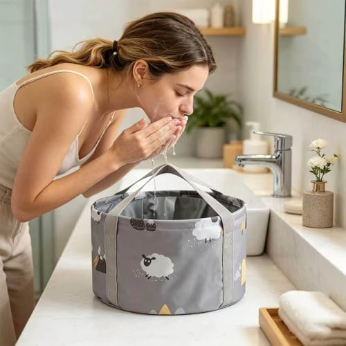 Bolsa plegable portátil para spa de pies, mediana miniatura 7