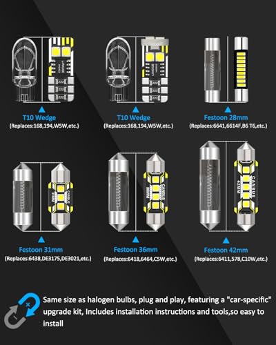 10 luces LED interiores para Nissan Pathfinder R53 2022-2024 miniatura 4