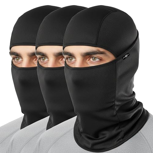 Image of Kingsway Balaclava Face Mask for Bikers - UPF 50+ UV & Dust Protection | Full Face Mask for Men & Women | Premium Riceknit Helmet Liner