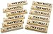 Kicko 12 Pack Wooden Train Whistles, 5.75 Inch - Printed On A Locomotive and Words Train Whistle and Choo Choo - for Kids of All Ages, Party Favor