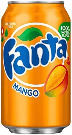 Fanta Mango Soda - 12 oz cans - 12pk