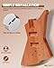 Leo Jaymz DIY Electric Bass Guitar Kits - Mahogany Body, Roasted Maple Neck and Laurel Wood Fingerboard - Fully Components Included