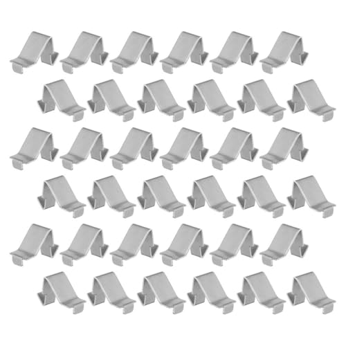Ciieeo 木製棚用シェルフクリップ50個:棚サポートクリップ - 金属製ブラケットキャビネット棚 - 本棚クロー とオフィス収納用ペグ