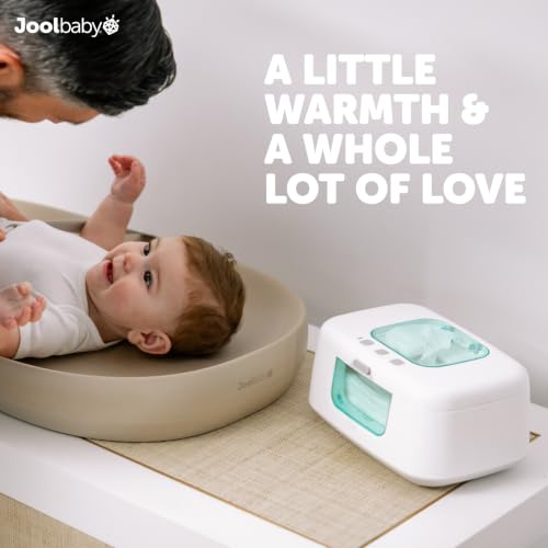 Jool Baby TinyBums Baby Wipe Warmer & Dispenser with LED Changing Light & On/Off Switch (Aqua)