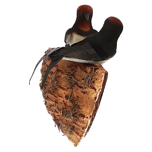 PRETYZOOM Bird Garden Ornaments Birdhouse Decor Realistic Swallow Nest for Outdoor