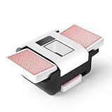 BIFTU Automatic Card Shuffler with Dual Modes, Rechargeable 1-2 Deck Card Shuffle Machine, Low Noise Operation Card Shuffler for Poker, UNO, Blackjack, Skip-Bo, Phase 10