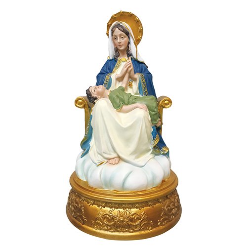 Estatua Santa Providencia con Niño en Resina 12 Pulgadas miniatura 2