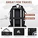 LOVEVOOK Laptop Backpack,15.6 Inch Professional Womens Purse Computer Bag Nurse Teacher Backpack,Waterproof College Work Bags Carry on Travel Back Pack with USB Port,Black