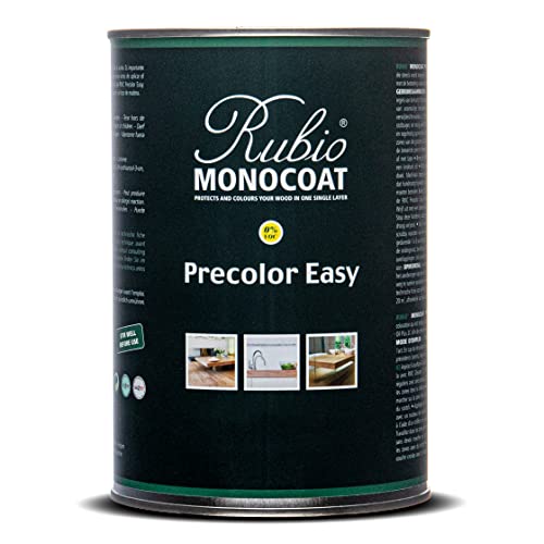 Rubio Monocoat Precolor Easy, Indoor Water-Based Wood Stain & Pre-Treatment, 200 ft² - Intense Black | Quick-Dry, Eco-Friendly Pre-Color Bonding Stain for Indoor Use with Oil Plus 2C | 1 Liter