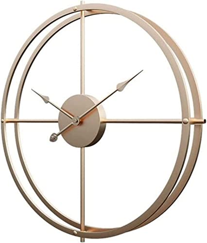 Horloge murale vintage en métal au design suspendu chic et classique