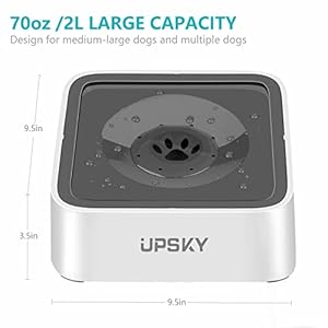 UPSKY-Dog-Water-Bowl-Upgrade-70oz-Large-Capacity-No-Spill-Slow-Feeder-Vehicle-Carried-2L-Pet-Water-Dispenser-Travel-Water-Bowl-for-Dogs-Cats - Cucciolini Doodles   UPSKY-Dog-Water-Bowl-Upgrade-70oz-Large-Capacity-No-Spill-Slow-Feeder-Vehicle-Carried-2L-Pet-Water-Dispenser-Travel-Water-Bowl-for-Dogs-Cats