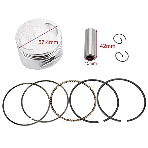 Goofit 57.4Mm Big Bore Cylinder Kit Replacement For 150Cc 4Stroke Gy6 157Qmj Engine Rebuild Kit Cylinder Head Chinese Scooter #TOP2