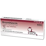 Bromhexin Hermes Arzneimittel 12 mg Tabletten bei festhaftendem Bronchialschleim, 50 St. Tabletten