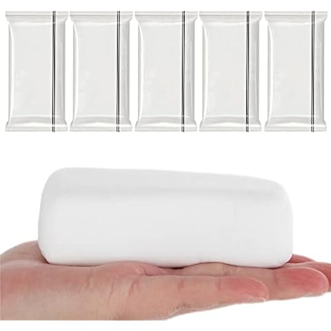 Duct Seal Repair Sealing Clay Waterproof 5 Pack White Moldable Silicone Putty, Quick Mending Mud for Pipe Connection, Wall Hole, Air Conditioning Holes Cover