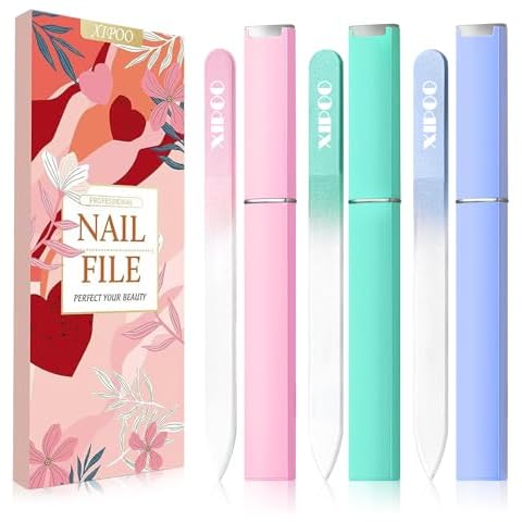 XIPOO Premium Glass Nail File Set Cover