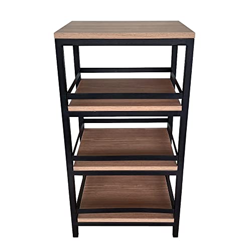 Fruteira Chão Cozinha Com Tampo Em Mdf Triplo Estante Multifuncional 3 Andares SD-3300 Preto Design