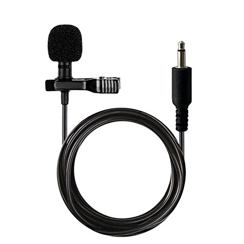 HUACAM Lavalier Lapel Microphone Clip-on Omnidirectional Condenser Microphone for Computer Voip Skype Laptop