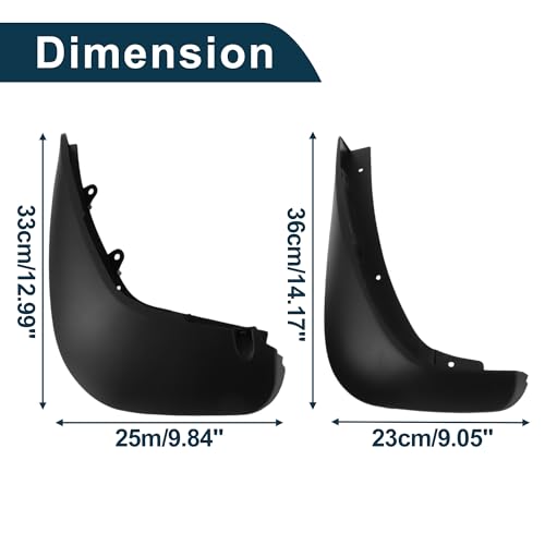 Image of Mud Flaps Splash Guards for Land Rover Range Rove Vogue 2013-2022 with Pedal W /Mount Accessories Mud Guards Front and Rear 1 Set