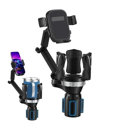 Extensor para portavasos de carro con soporte para celular 2 en 1 miniatura 2