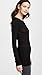 Enza Costa womens Bold Long Sleeve Crewneck T-shirt T Shirt, Black, X-Small US