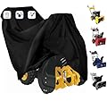 FLYMEI Outdoors Snow Blower Cover-600D Heavy Duty Polyester, Waterproof, UV Protection, Universal Size for Most Electric Two Stage Snow Blowers 47" L x 31" W x 37" H