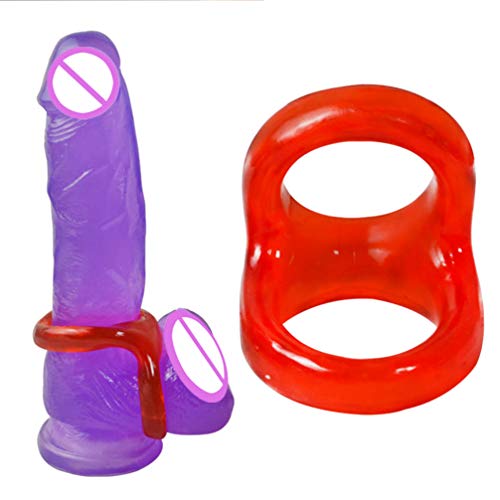 HEALLILY Mannen Vertraging Ring Elastische Scrotum Eikel Dubbele Ring Sperma Restraint Lock Ejaculatie Langer Blijvende… - Image 6