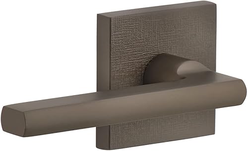 Miniatura 5 de Viaggio Quadrato Roseta de lino con palanca Milano en negro satinado - Apertura a la izquierda