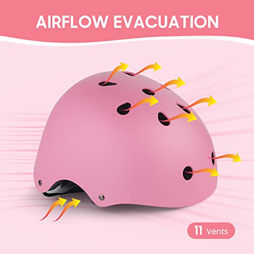 Kids Bike Helmet, Kincane Kids Bike Helmet With Diy Stickers For Toddler Boys Girls, Skateboard Roller-Skating Bicycle Scooter (Pink, Small) #TOP3