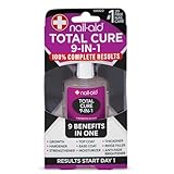Nail-Aid Total Cure 9 in 1 Nail Treatment - Strengthen, Smooth, & Brighten Brittle Nails - Clear, 0.55 Fl Oz