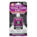 Nail-Aid Total Cure 9 in 1 Nail Treatment - Strengthen, Smooth, & Brighten Brittle Nails - Clear, 0.55 Fl Oz