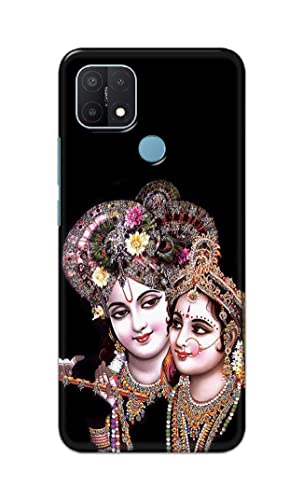Image of PRINTFIDAA� Printed Hard Back Cover Case for Oppo A15 | Oppo A15s Back Cover (Radha Krishna) -2808