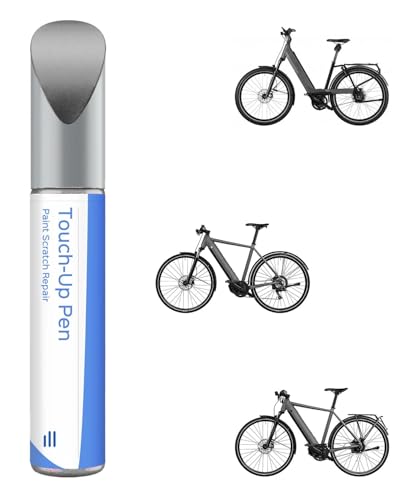 PARTS4EV Vernice per bicicletta grigia opaca, vernice per riparazioni Riese & Müller, utilizzare penna per metallo e plastica, vernice per bicicletta ad alta opacità