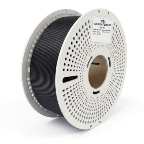 Image of 3IDEA TPU+ 3D Printer Black Filament 1.75mm, Flexible High-Strength TPU Filament, Reusable Spool, 1kg Roll, Dimensional Accuracy ±0.02mm, Compatible with Most FDM 3D Printers