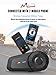 MAXTO Motorcycle Bluetooth Headset, MX1 2-Riders 800M Universal Intercom Communication Systems, HiFi Stereo Sound/IPX6 Waterproof, Motorcycle Helmet Speaker-Intercom-Headset 2 Pack