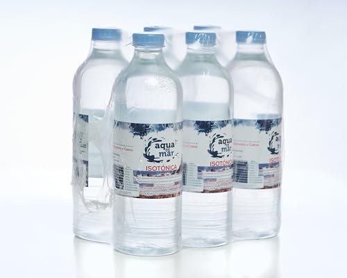 Agua de mar preparada para beber - Bebida Isotónica 1,5 L (Pack de 6 uds.) - Aqua de Mar - Remineralización y Revitalización - Parque Natural Cabo de Gata - Envase Libre de Bisfenol y Ftalatos