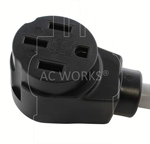 Ac Works Electric Vehicle Charging Adapter For Tesla Use (L6-20 20A 250V Locking To Tesla) #TOP3
