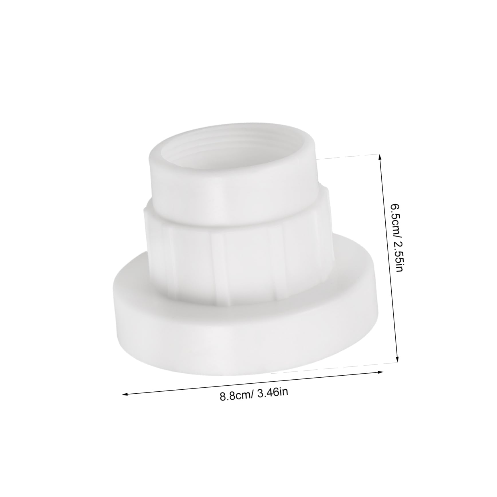Toyvian Adaptador de Fuente para Piscina, Doble Rosca Triple Capa Conector de Cascada Compatible con Accesorios De Fuentes Soporte de Salida de Agua para Enfriador de Piscina Jardín y Exterior