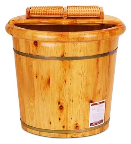 Tina de madera maciza para pies, spa y masaje