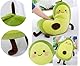 Tikwisdom Alligatorbirne, grüne Avocado, Simulation Avocado, Plüschtier, Puppenschlafkissen, Puppe, Baumwolle, Urlaub, warmes Geschenk Plüschtierkissen, Spielzeugkissen (85 cm)