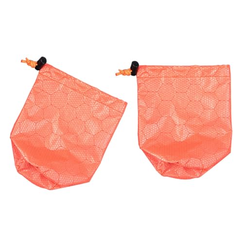 Outanaya 2pcs Camping Equipment Sleeping Bag Compression Sack Mesh Storage Sack for Adults Emergency Survival Sleeping Bag Sun Protection and First Aid Cover Random Color